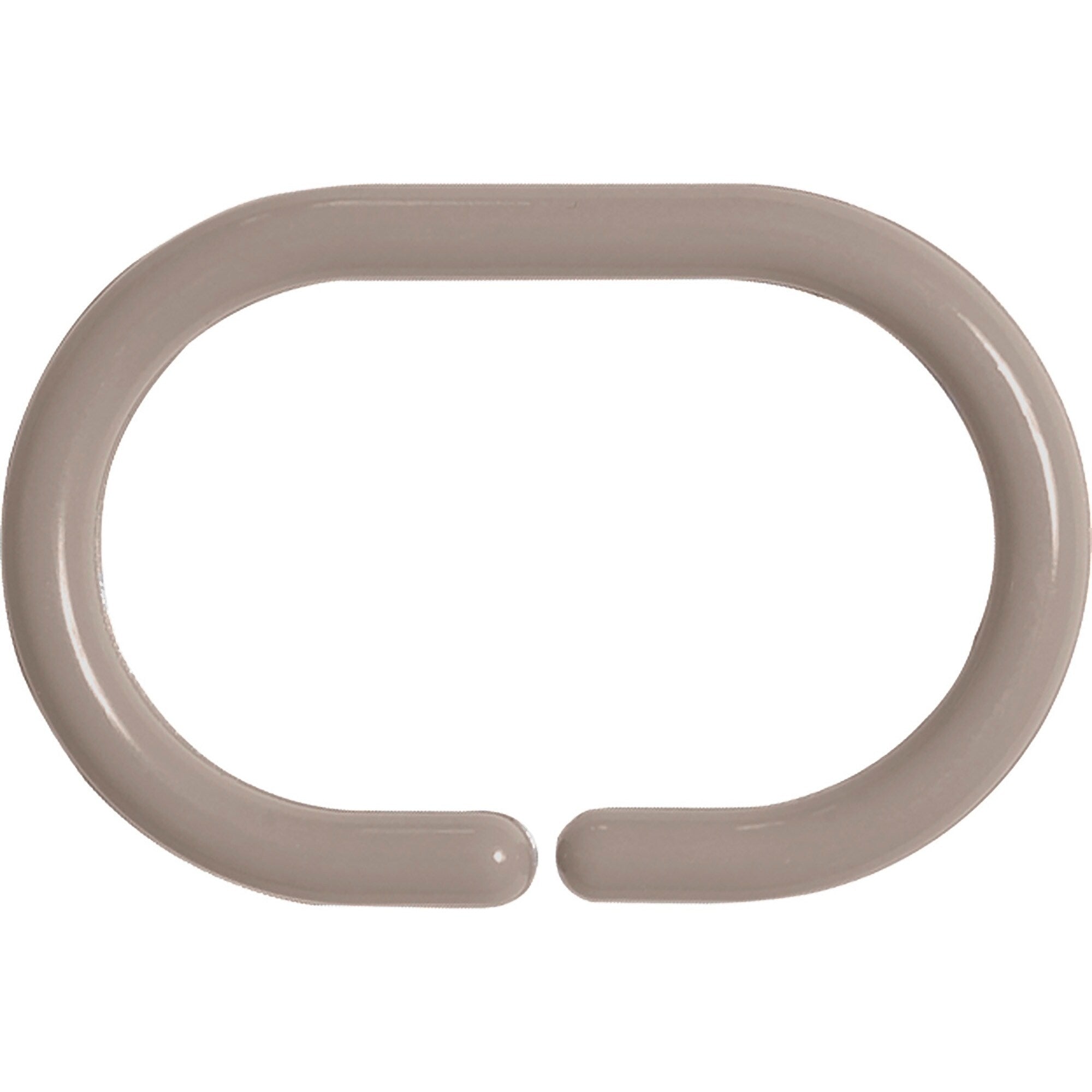 Anneaux de rideau de douche Evidco avec crochets en plastique (lot de 12)