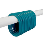 Anneaux de rideau de douche Evidco avec crochets en plastique (lot de 12)