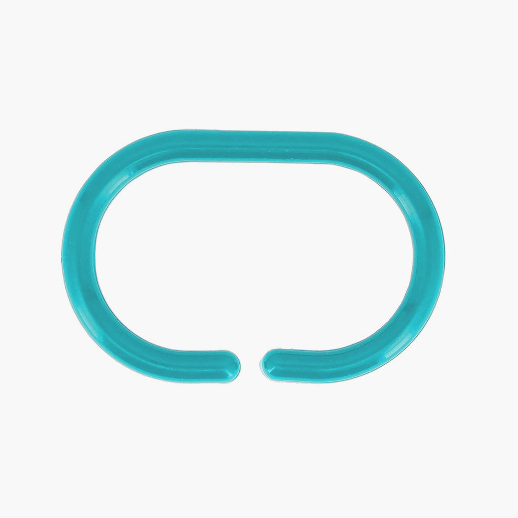 Anneaux de rideau de douche Evidco avec crochets en plastique (lot de 12)