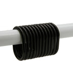 Anneaux de rideau de douche Evidco avec crochets en plastique (lot de 12)