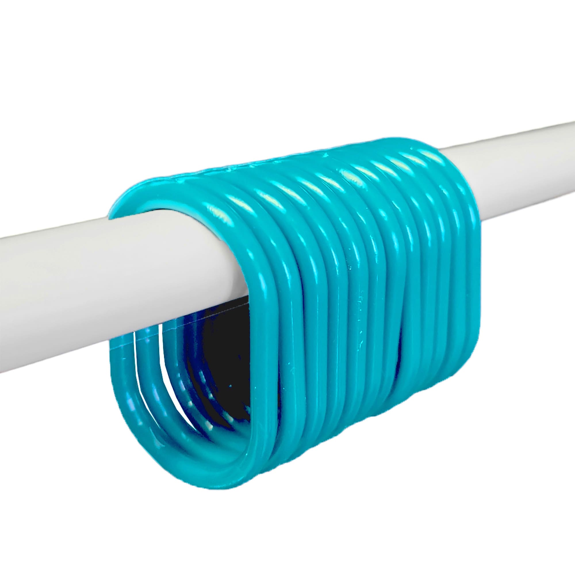 Anneaux de rideau de douche Evidco avec crochets en plastique (lot de 12)