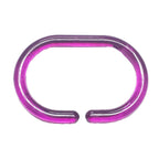 Anneaux de rideau de douche Evidco avec crochets en plastique (lot de 12)