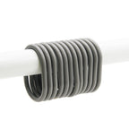 Anneaux de rideau de douche Evidco avec crochets en plastique (lot de 12)