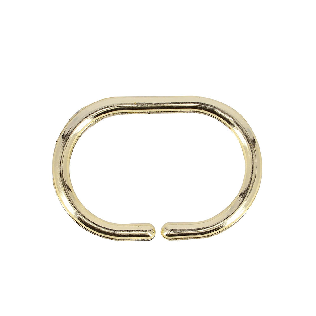 Anneaux de rideau de douche Evidco avec crochets en plastique (lot de 12)