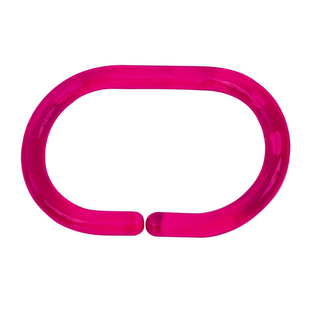 Anneaux de rideau de douche Evidco avec crochets en plastique (lot de 12)