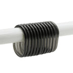 Anneaux de rideau de douche Evidco avec crochets en plastique (lot de 12)