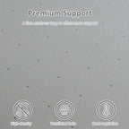 Surmatelas extra ferme pour matelas double de 5 cm - Surmatelas en mousse ferme haute densité, certifié CertiPUR-US et soulageant la pression