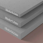 Surmatelas extra ferme pour matelas double de 7,6 cm, en mousse haute densité, soutien dorsal et soulagement de la pression