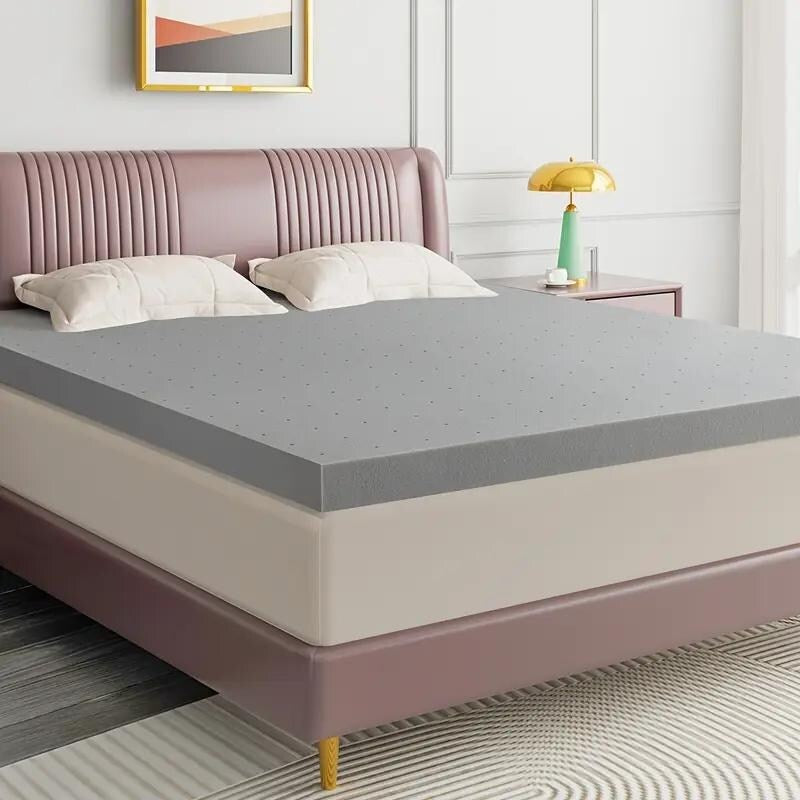 Surmatelas extra ferme pour lit king size (5 cm) en mousse haute densité ferme, soutien dorsal et soulagement de la pression
