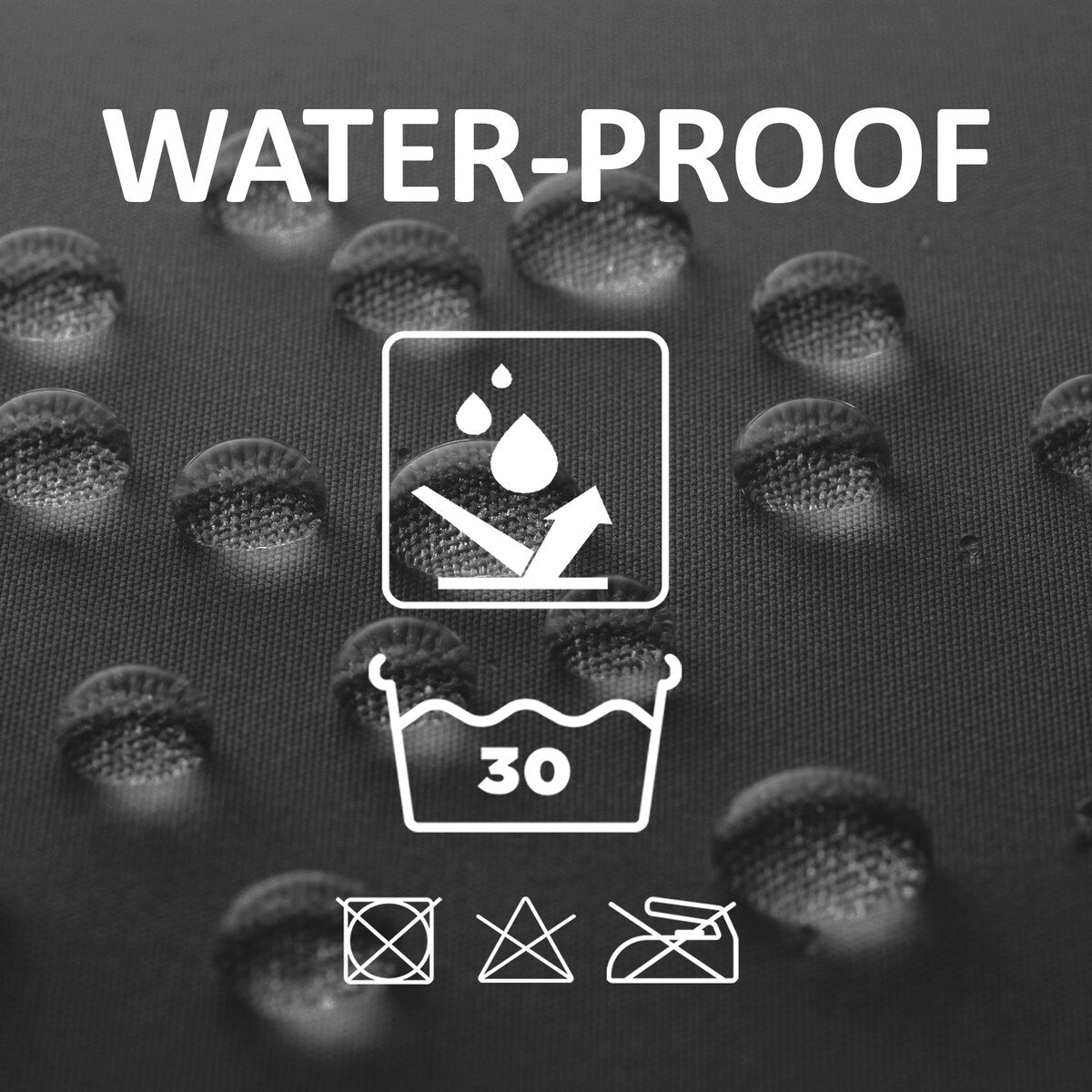 Rideau de douche extra long en polyester, 12 anneaux, 79 L x 71 l