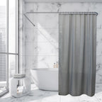 Rideau de douche extra long en polyester, 12 anneaux, 79 L x 71 l