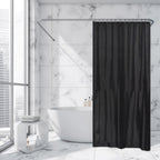 Rideau de douche extra long en polyester, 12 anneaux, 79 L x 71 l