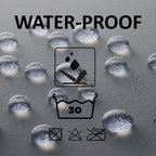 Rideau de douche extra long en polyester, 12 anneaux, 79 L x 71 l