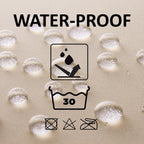 Rideau de douche extra long en polyester, 12 anneaux, 79 L x 71 l