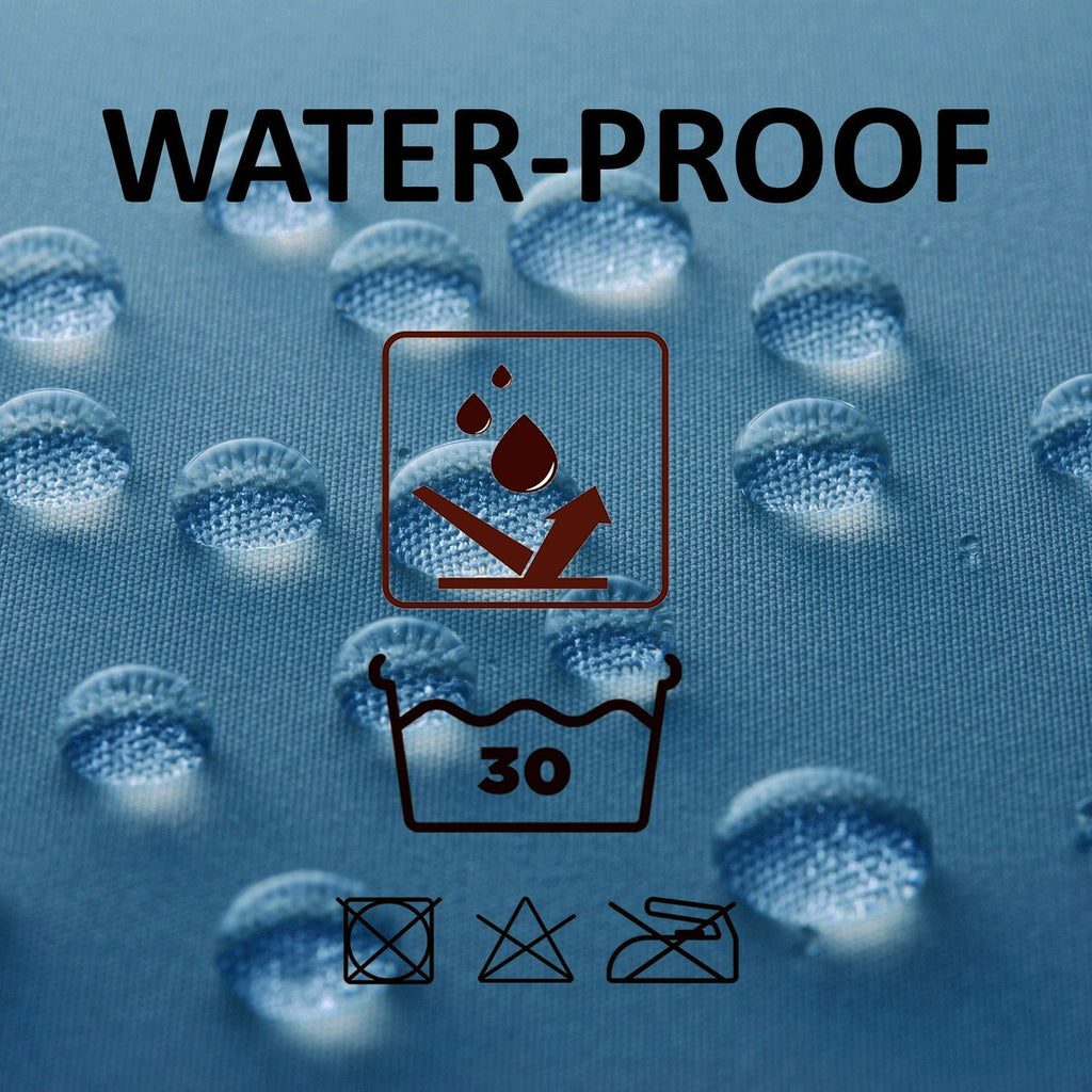 Rideau de douche extra long en polyester, 12 anneaux, 79 L x 71 l