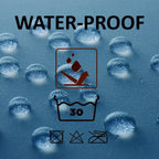 Rideau de douche extra long en polyester, 12 anneaux, 79 L x 71 l