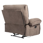 Fauteuil inclinable extra large avec coussin chauffant et massant, revêtement en polaire douce