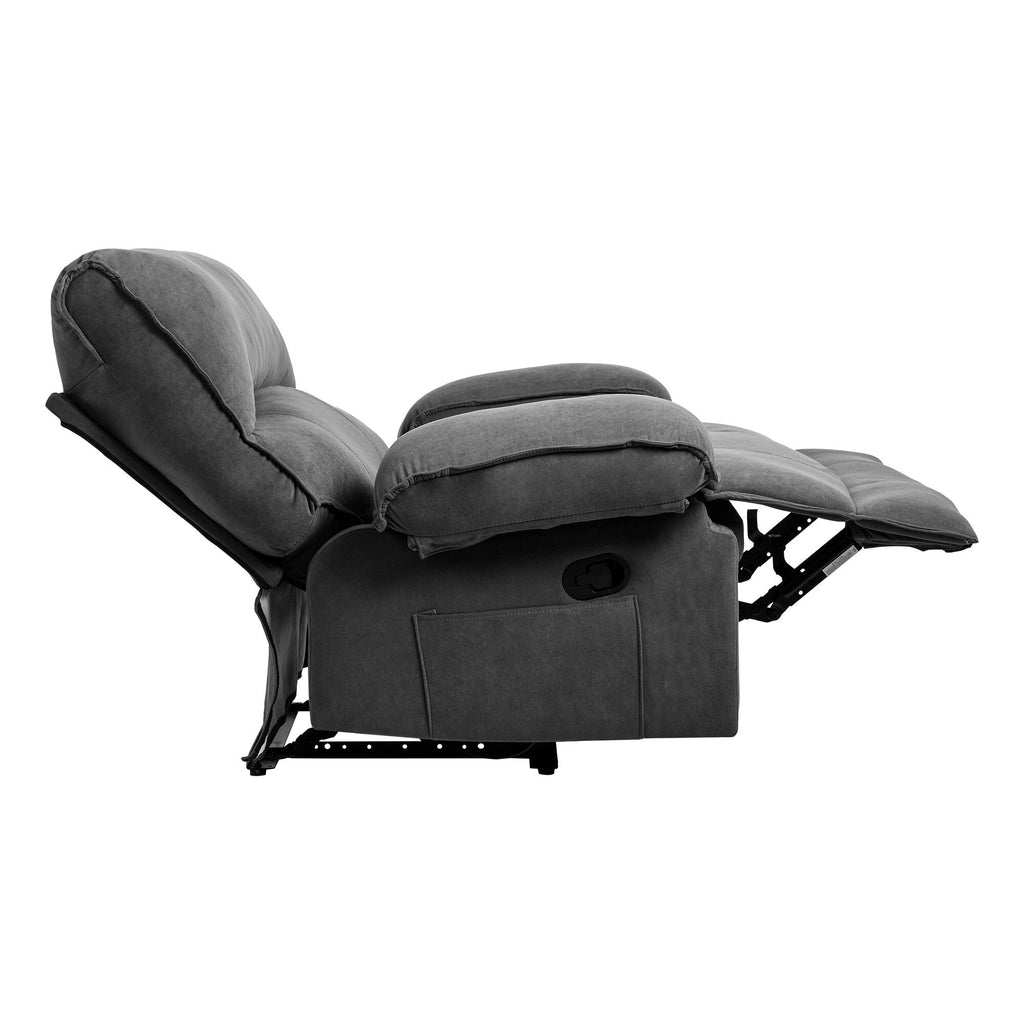 Fauteuil inclinable extra large avec coussin chauffant et massant, revêtement en polaire douce