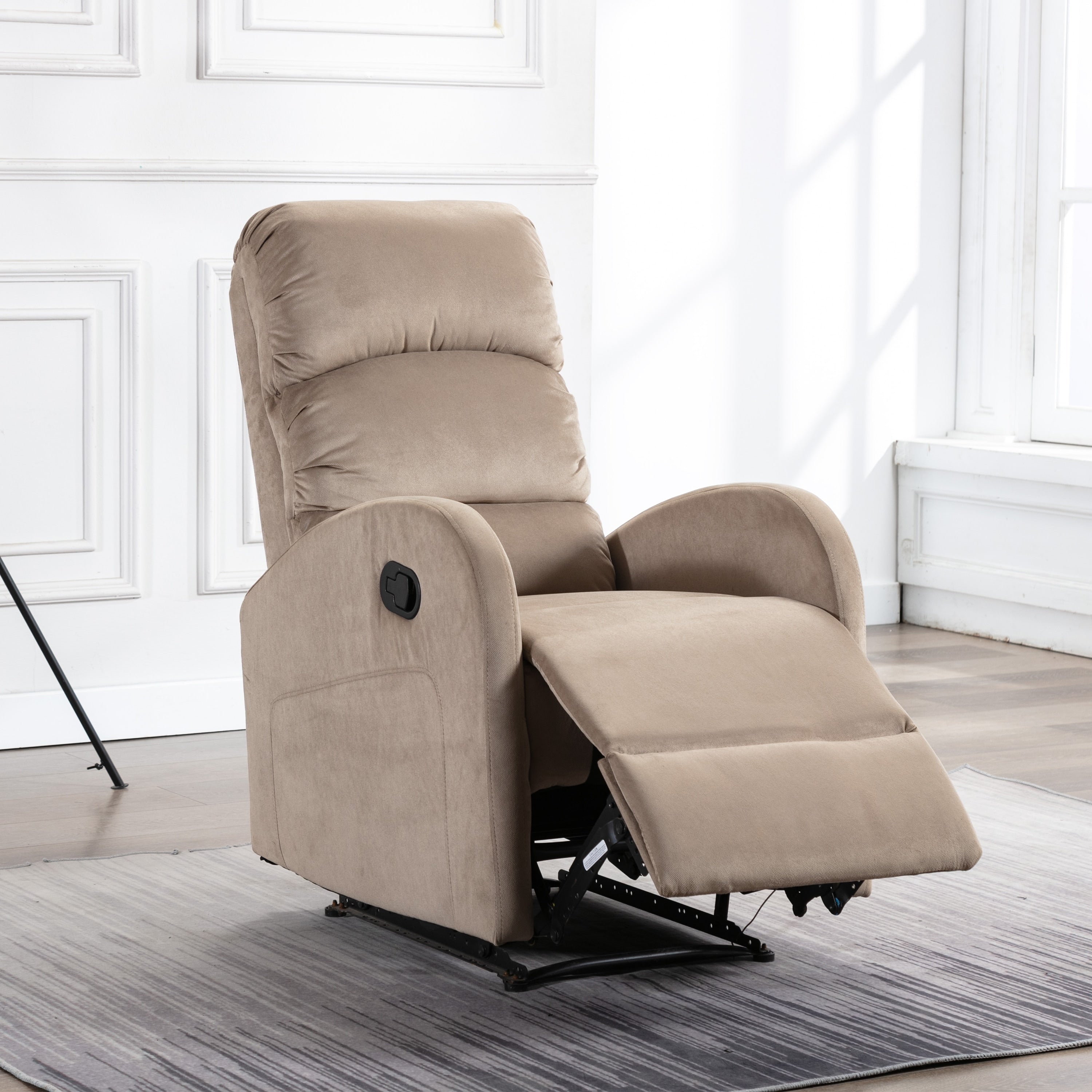 Fauteuil inclinable réglable en tissu pour home cinéma