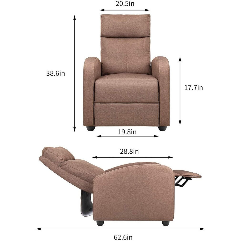 Fauteuil inclinable en tissu, fauteuil de massage, fauteuil inclinable réglable, fauteuils inclinables, home cinéma, simple, moderne