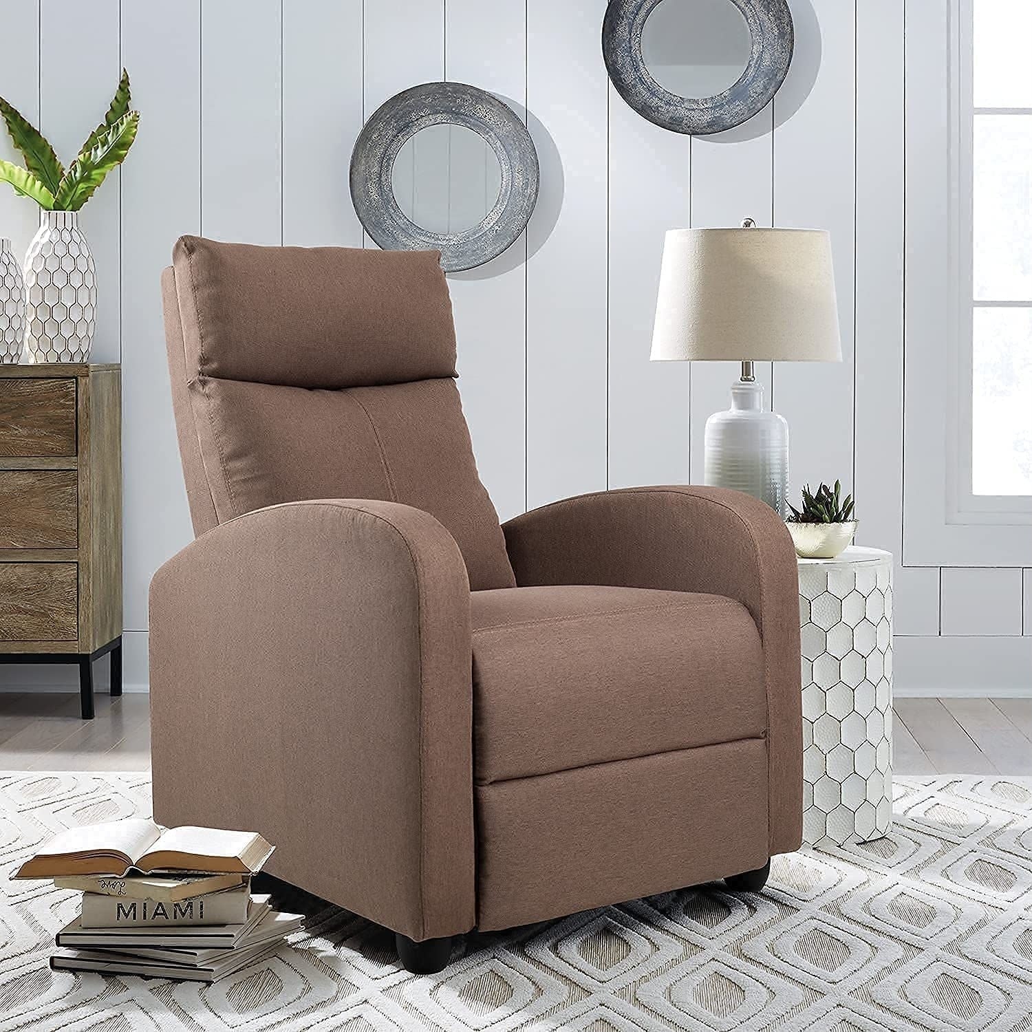 Fauteuil inclinable en tissu, fauteuil de massage, fauteuil inclinable réglable, fauteuils inclinables, home cinéma, simple, moderne