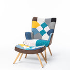 Fauteuil en tissu pour salon studio