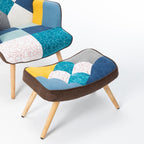 Fauteuil en tissu pour salon studio