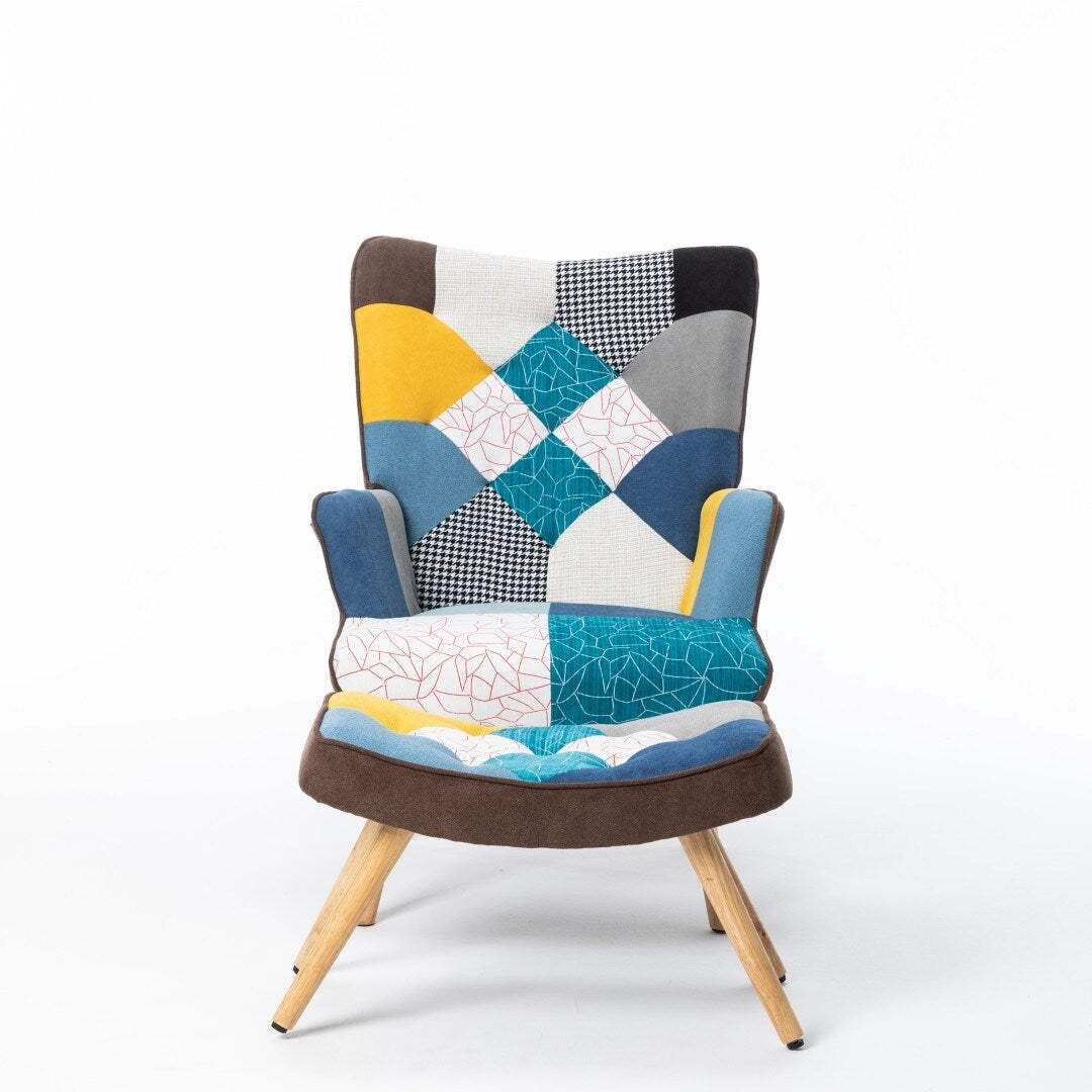 Fauteuil en tissu pour salon studio