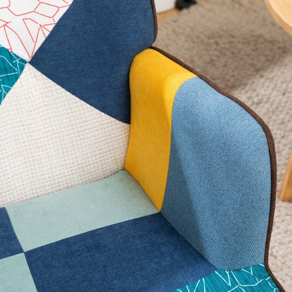 Fauteuil en tissu pour salon studio