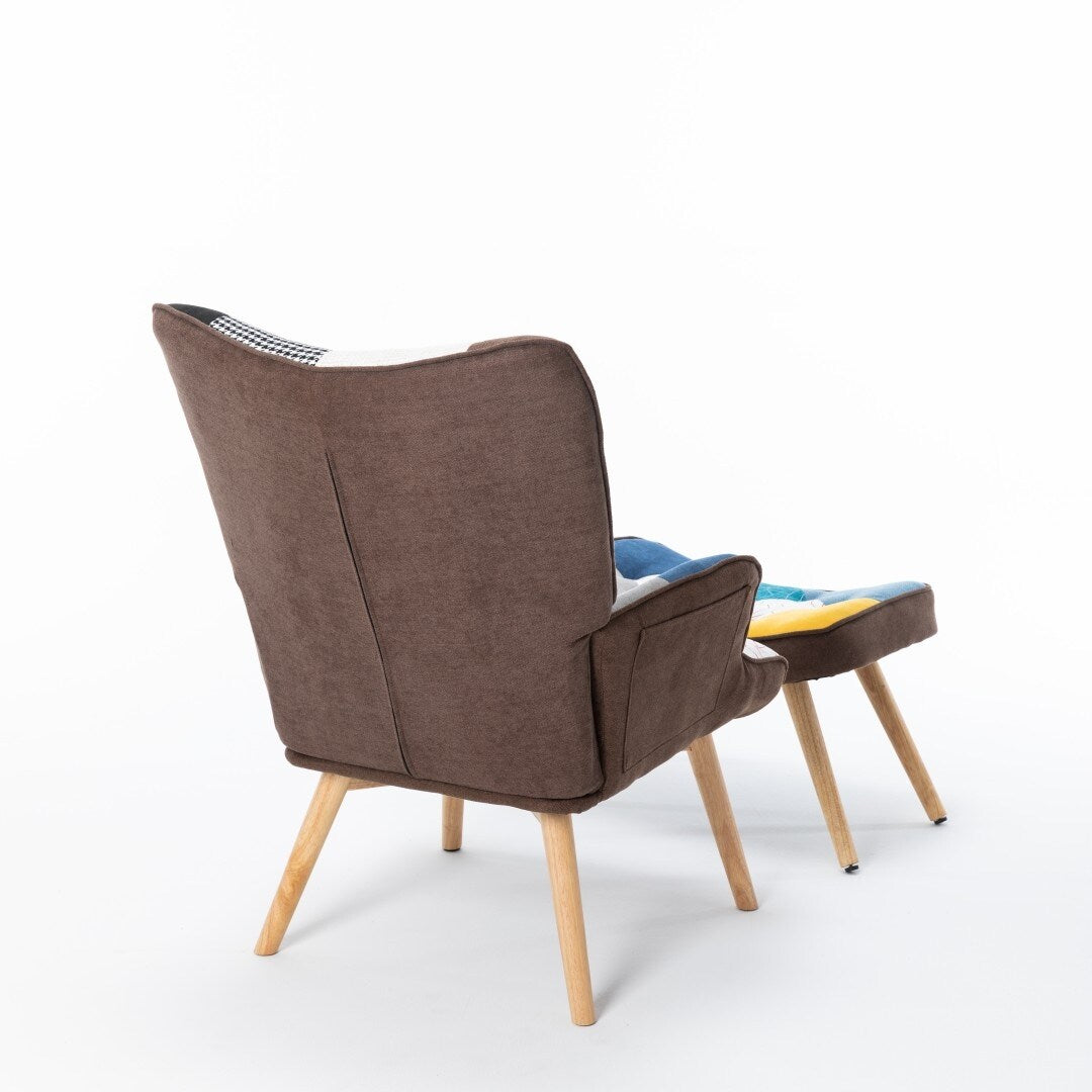 Fauteuil en tissu pour salon studio