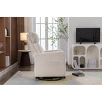 Fauteuil à bascule pivotant en tissu Gilder Chair