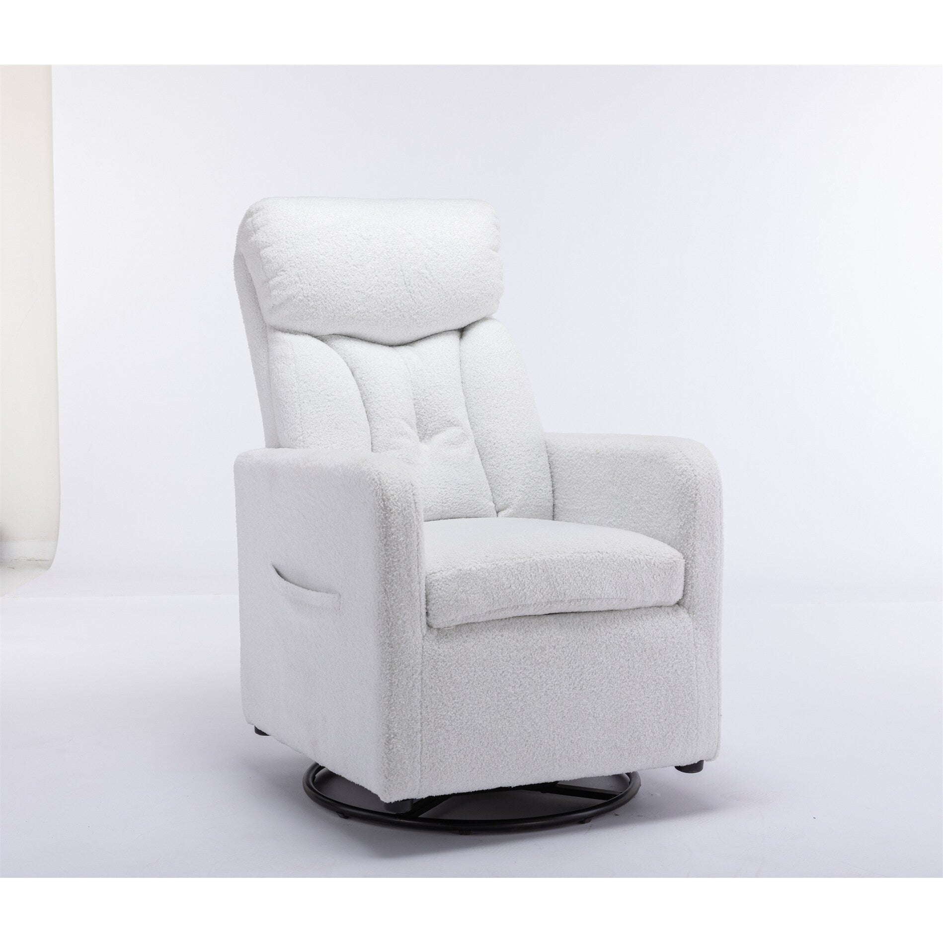 Fauteuil à bascule pivotant en tissu Gilder Chair