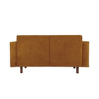 Canapé en tissu avec pieds en bois, Chartreuse - 63,0 L x 32,3 l x 31,9 H