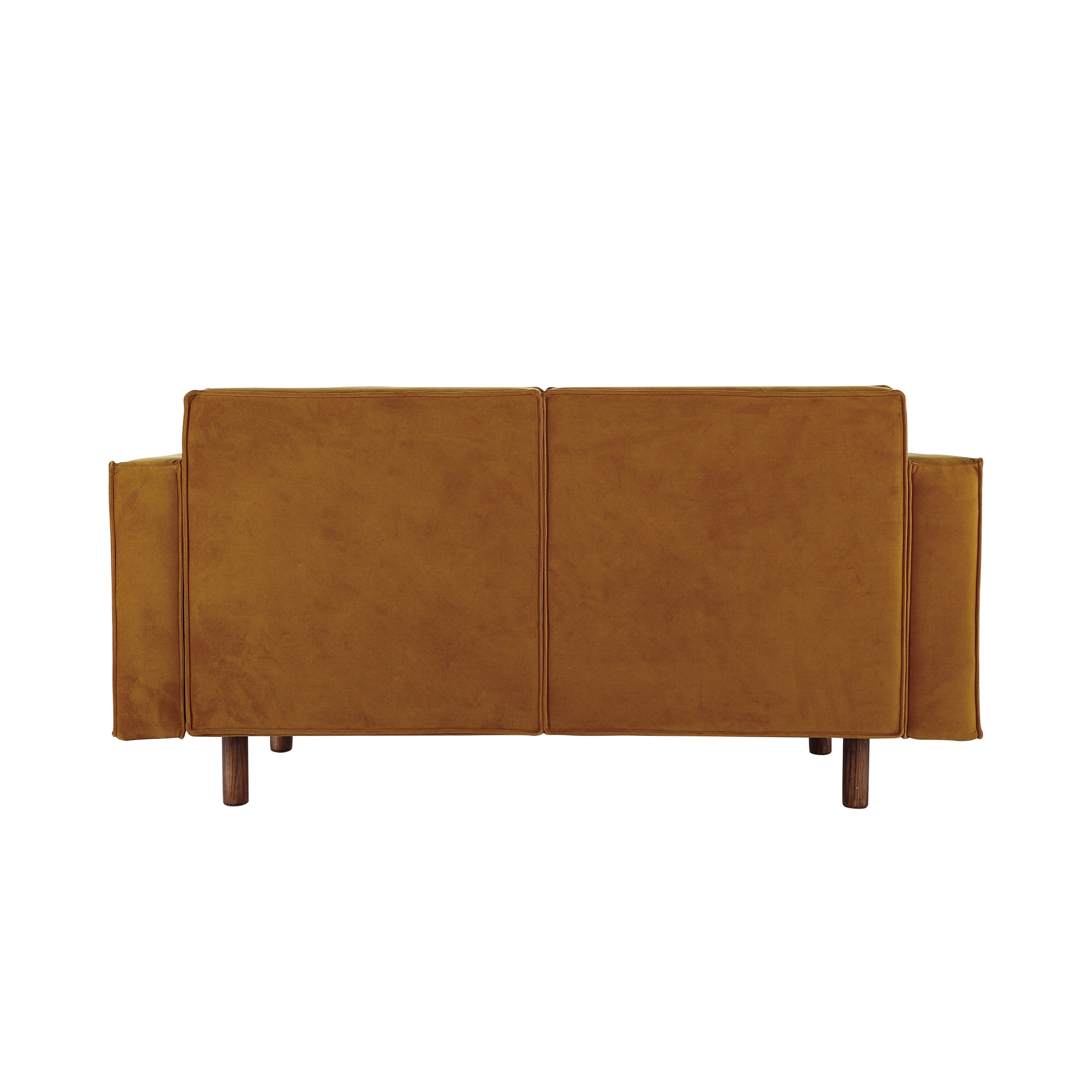 Canapé en tissu avec pieds en bois, Chartreuse - 63,0 L x 32,3 l x 31,9 H