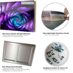 Monuments célèbres du monde entier - Art mural en métal brillant - 36 x 28