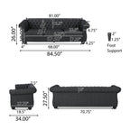 Canapé 3 places capitonné Farhart par Christopher Knight Home