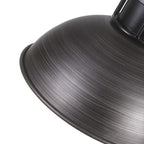 Suspension en forme de dôme de style industriel à 3 lampes, style ferme, en métal, pour îlot de cuisine linéaire, finition bronze huilé