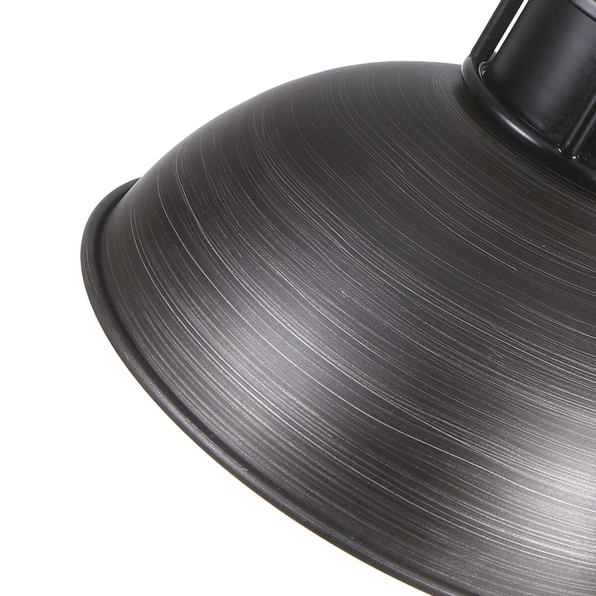 Suspension en forme de dôme de style industriel à 3 lampes, style ferme, en métal, pour îlot de cuisine linéaire, finition bronze huilé