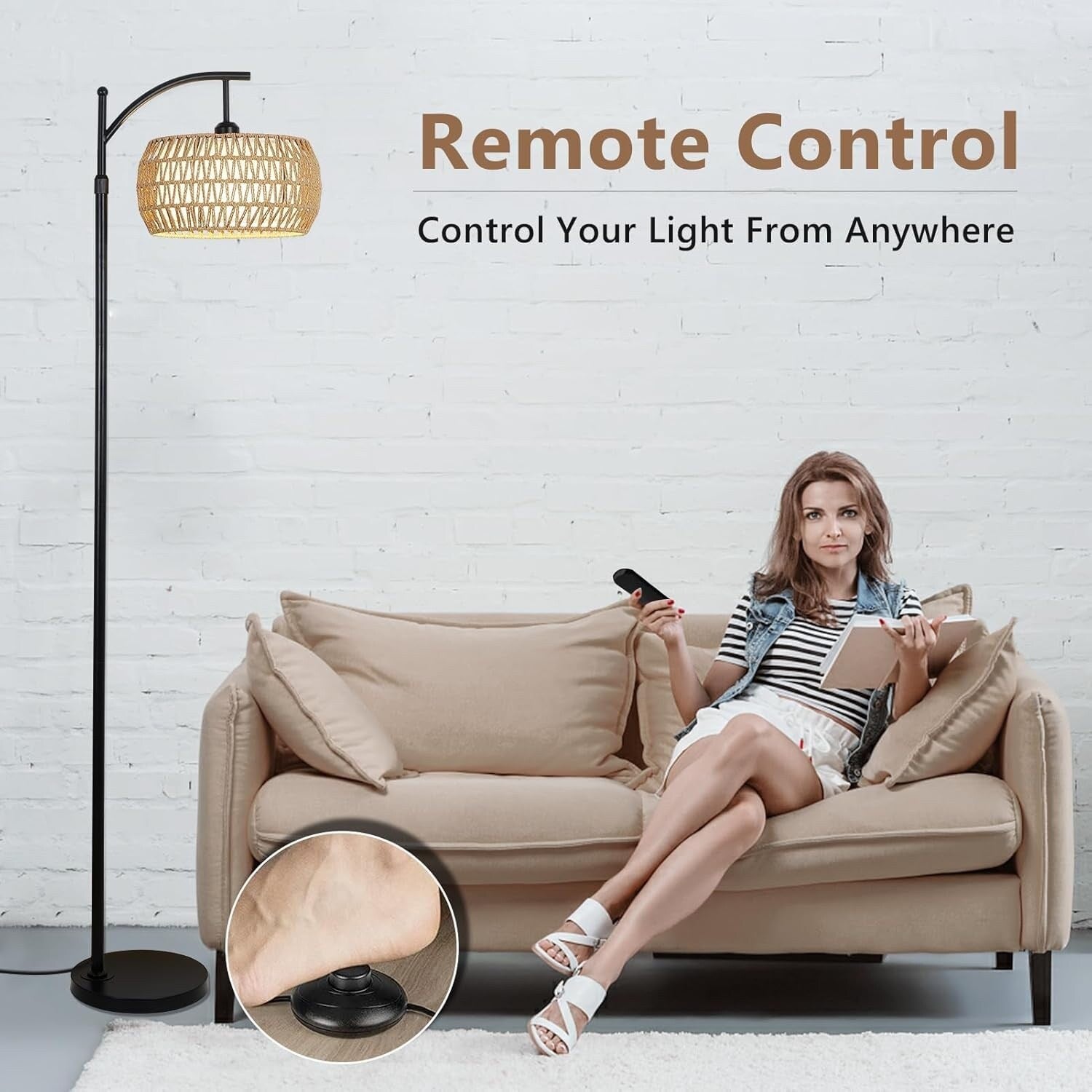 Lampadaires de ferme avec télécommande et ampoule à intensité variable