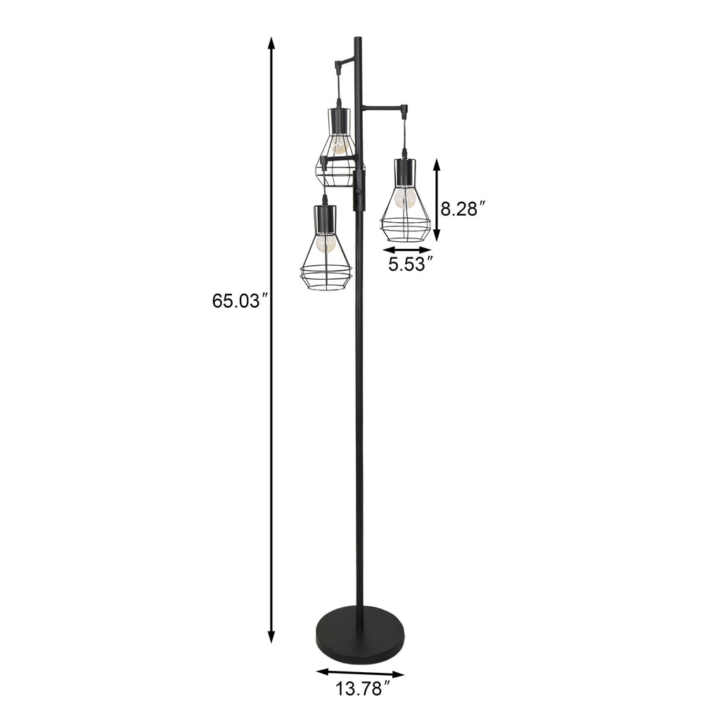 Lampadaire industriel de ferme, lampe haute sur pied pour arbre