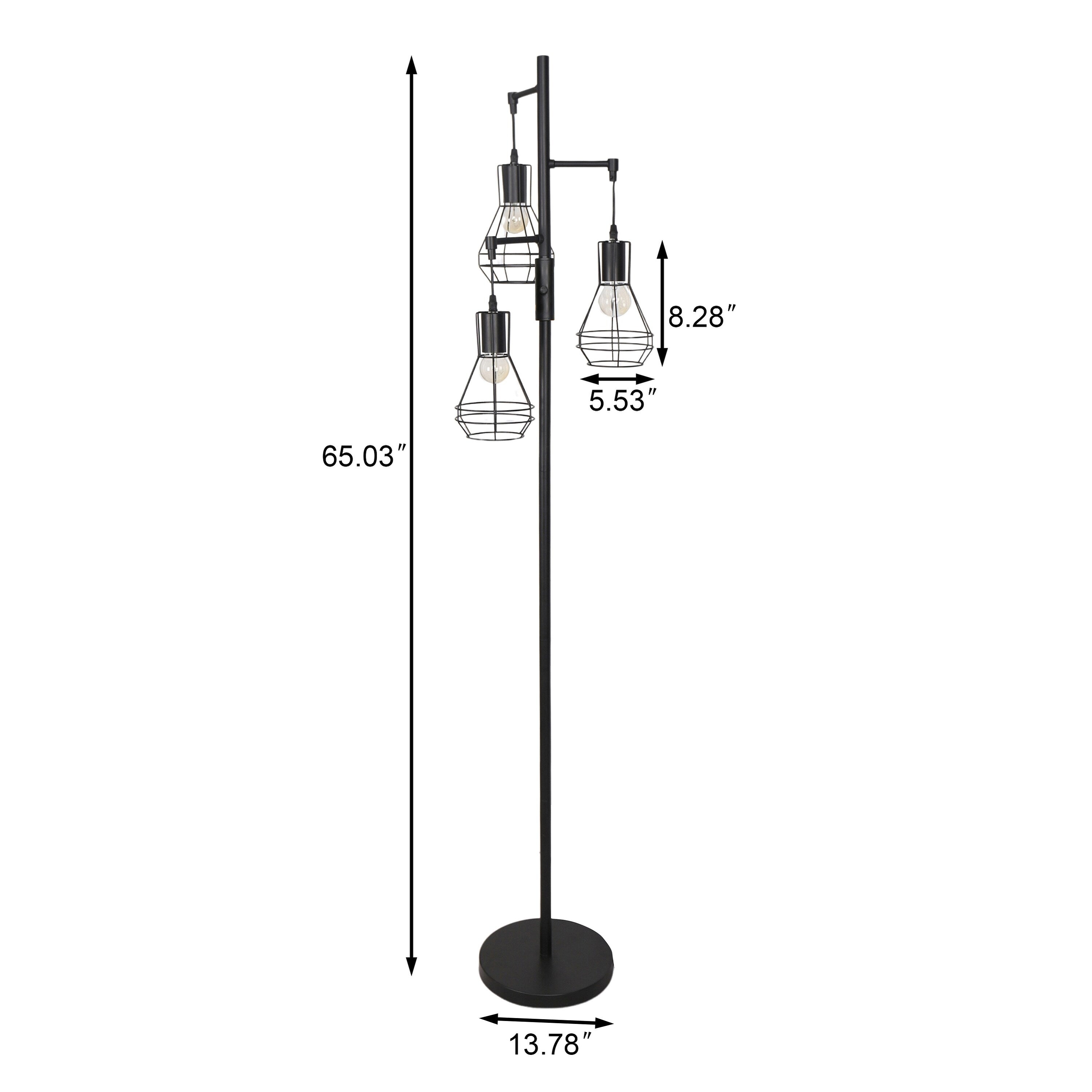 Lampadaire industriel de ferme, lampe haute sur pied pour arbre