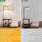 Lampadaire de 62 pouces avec bureau à magazines - Style tiroir