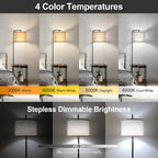 Lampadaire de 62 pouces avec bureau à magazines - Style tiroir