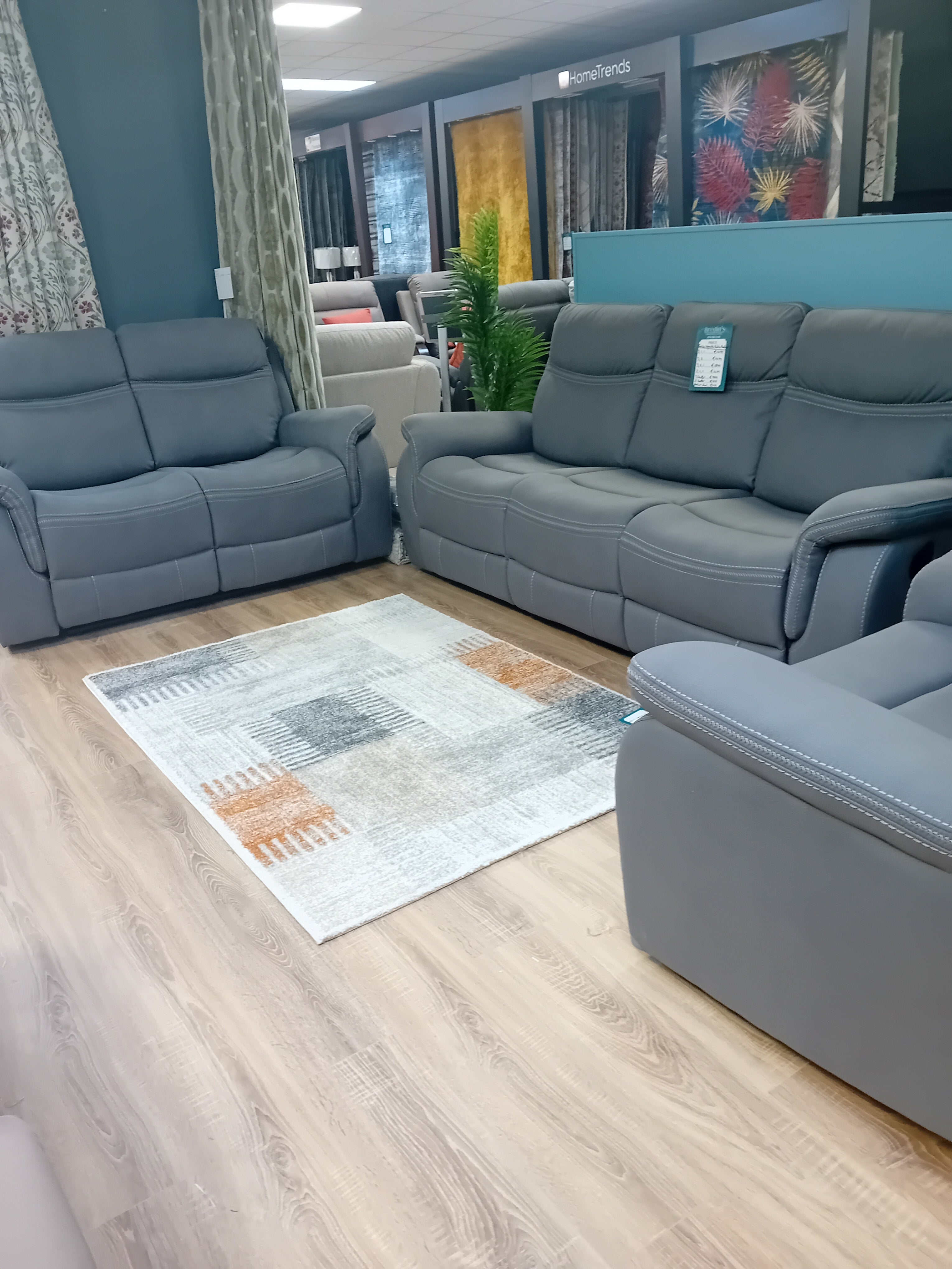 Ensemble de fauteuils inclinables en tissu lavable