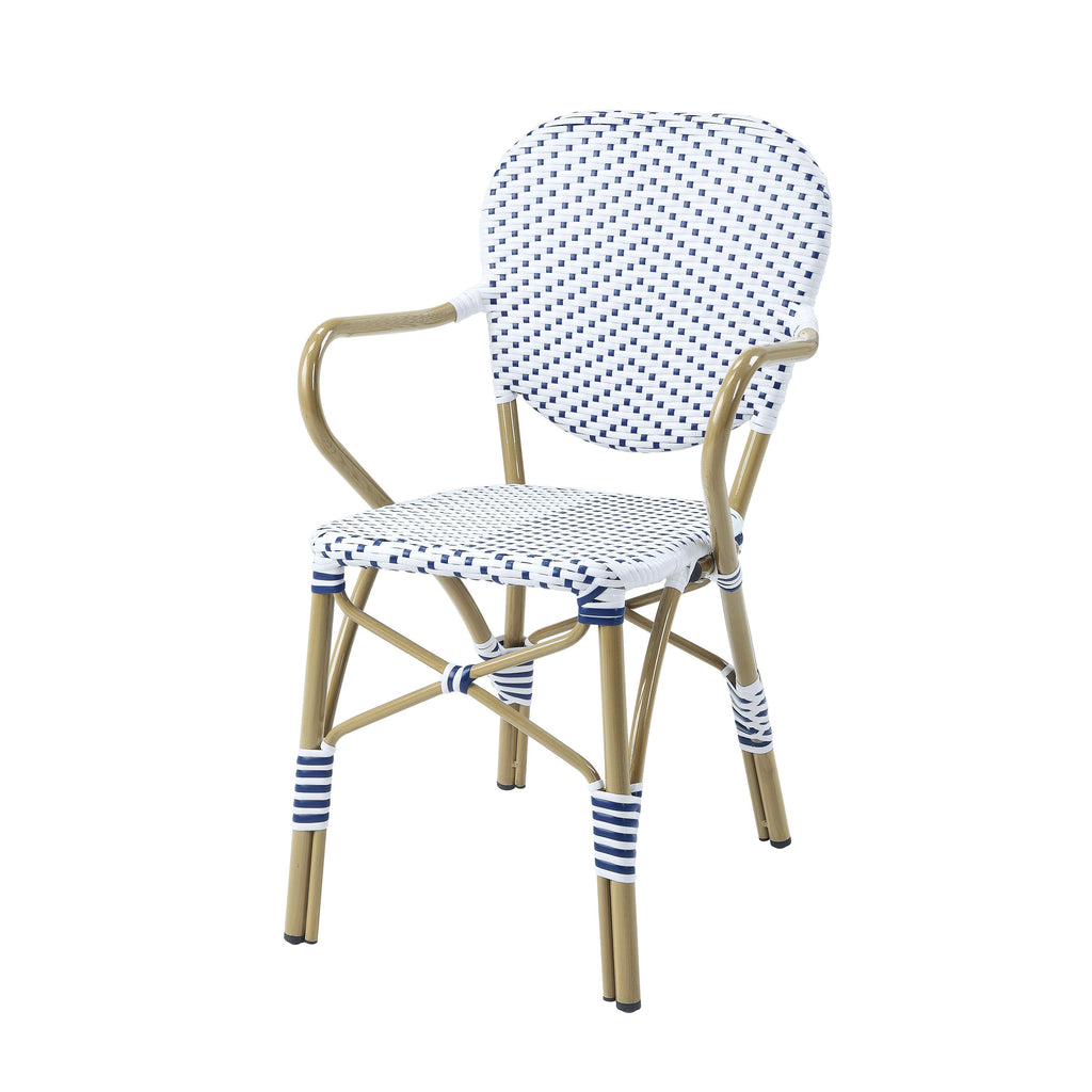 Ensemble bistro d'extérieur en aluminium 3 pièces Courtnie French Country par Furniture of America