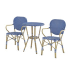 Ensemble bistro d'extérieur en aluminium 3 pièces Courtnie French Country par Furniture of America