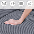 74 canapés pour le salon, canapés causeuse en velours côtelé, petit canapé avec 2 coussins, canapé facile à monter pour les petits espaces