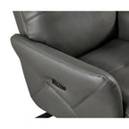 Christopher Knight Home - Fauteuil inclinable Alexander Plush en cuir reconstitué avec appui-tête et repose-pieds réglables, pivotant à 360 degrés