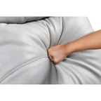 Christopher Knight Home - Fauteuil inclinable Alexander Plush en cuir reconstitué avec appui-tête et repose-pieds réglables, pivotant à 360 degrés