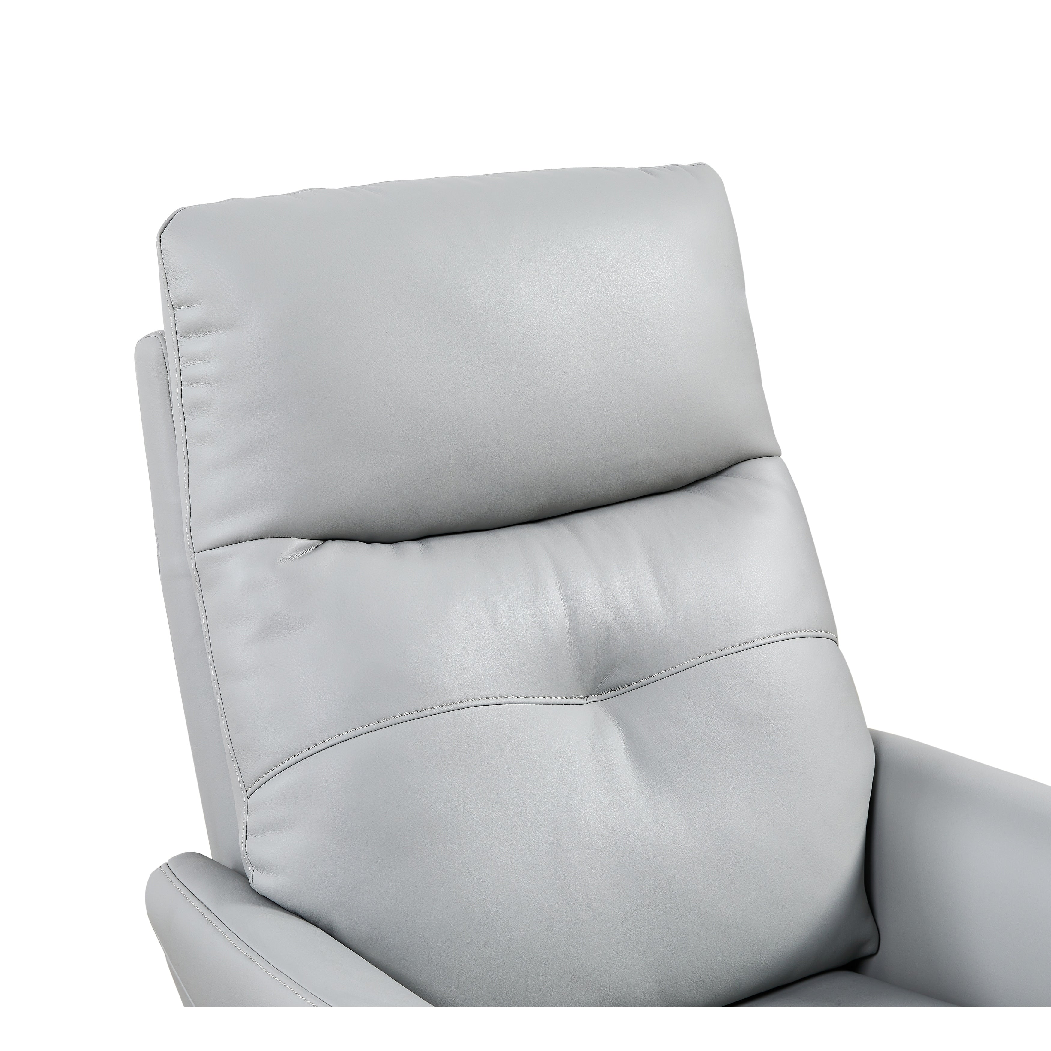 Christopher Knight Home - Fauteuil inclinable Alexander Plush en cuir reconstitué avec appui-tête et repose-pieds réglables, pivotant à 360 degrés